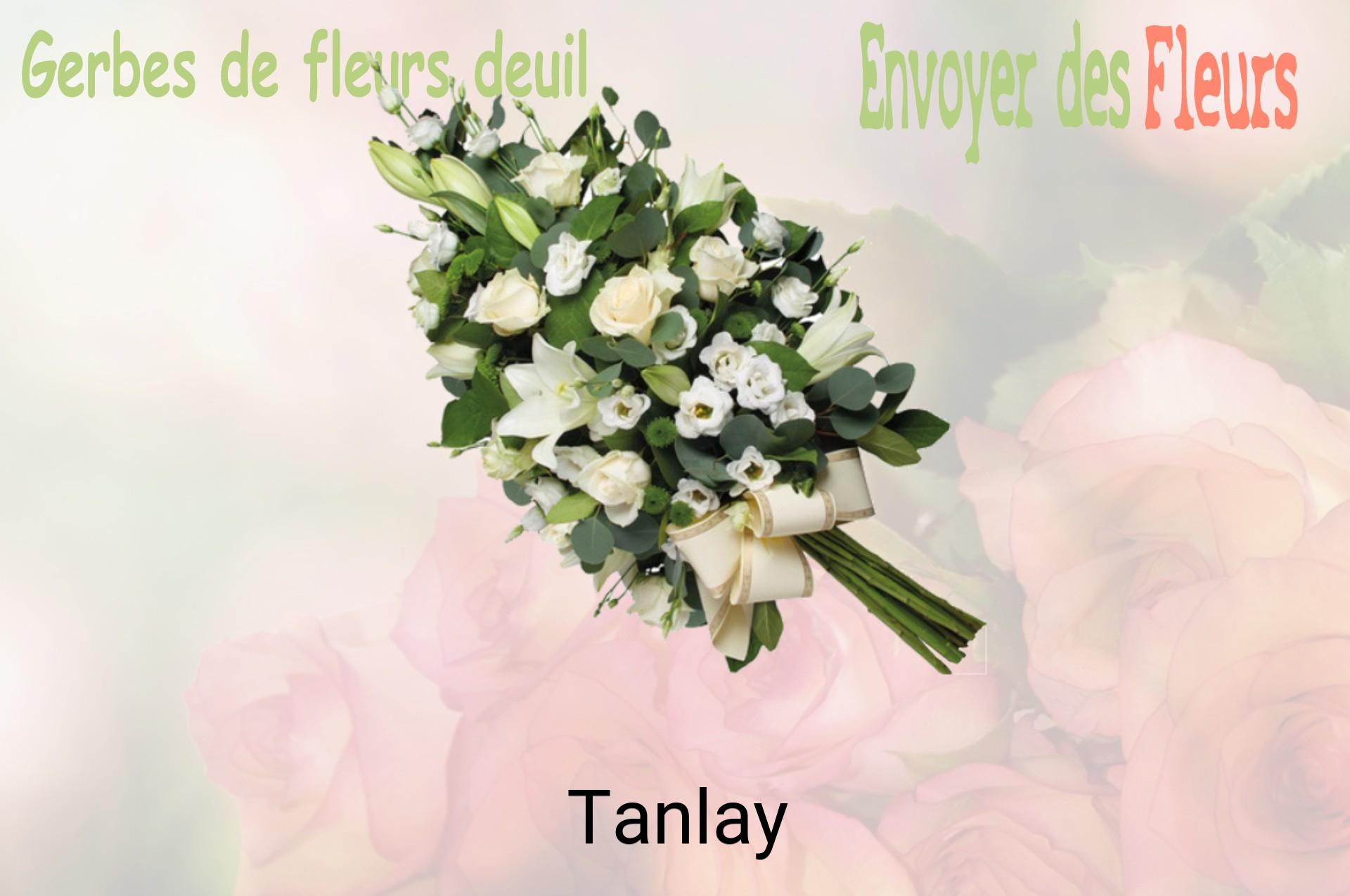 Gerbe de fleurs de deuil livrée à Tanlay